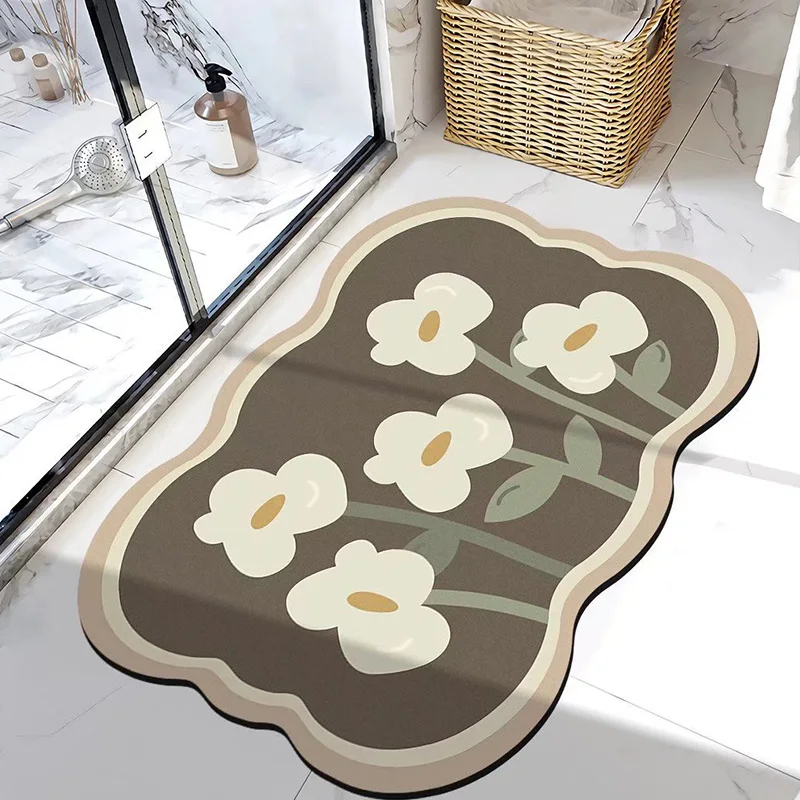 

Мультяшный коврик для входной двери в ванную комнату, Впитывающий Коврик, Быстросохнущий нескользящий кухонный коврик для домашнего декор...