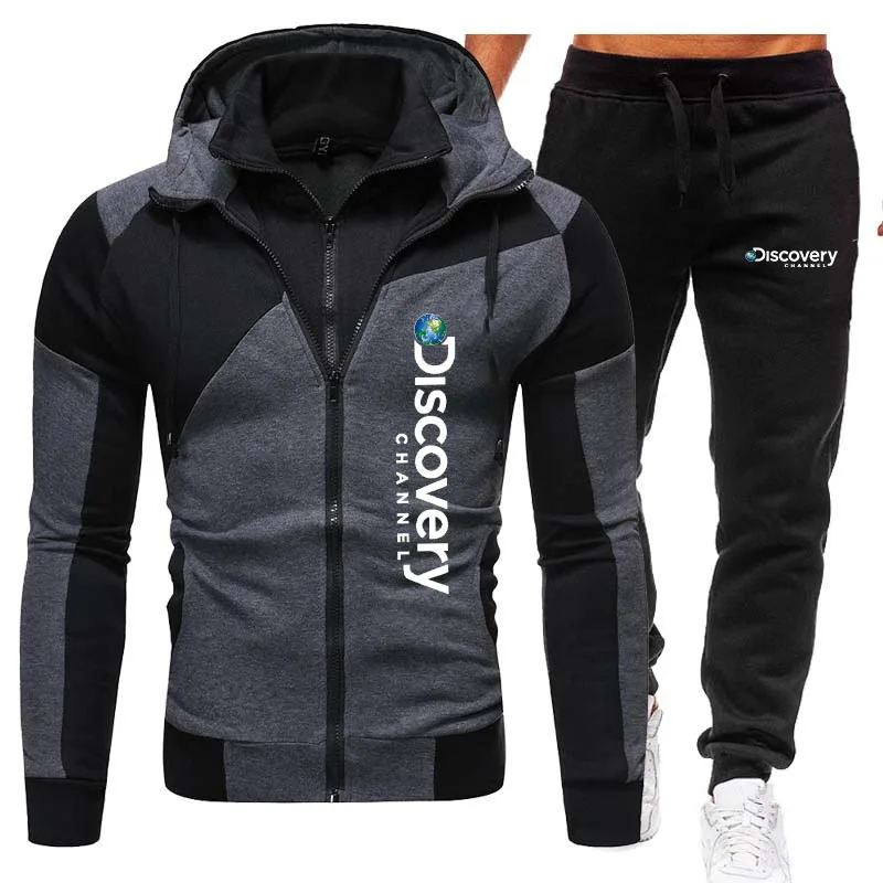 2022 New Men's Tracksuit Autumn Winter Men's Casual Sports Hoodies Pants two-piece Joggers Streetwear