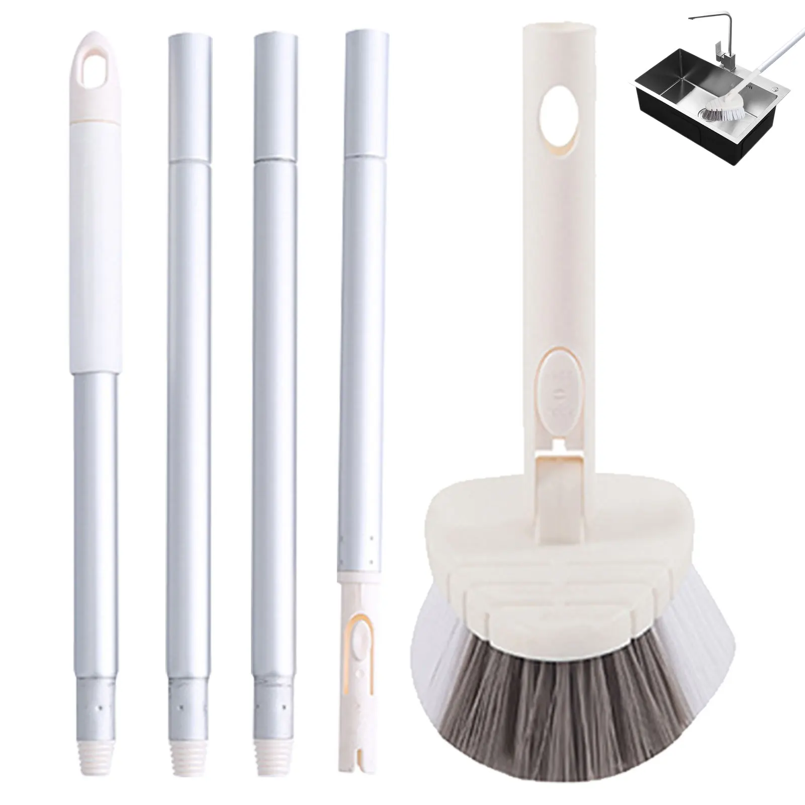 

Tub Tile Cleaner Brush Household Cleaning Tool Brushes Spin Scrubber Cleaner Brush With Extension Handle For Bathroom Tub Floor