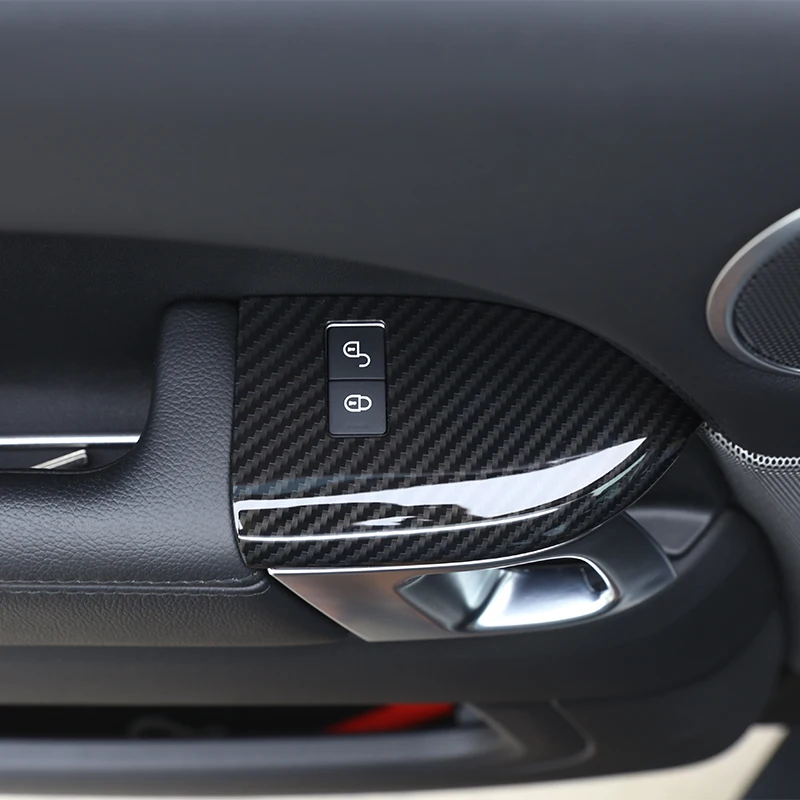 

4 PCS Child Safety Lock Frame Cover Trim ABS Car Styling for Land Rover Range Rover Sport RRS 2014-2018 Interior Accessories