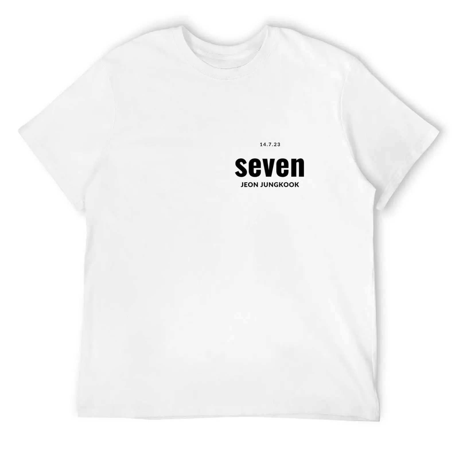 Jungkook Seven футболка для мальчиков белые мужские хлопковые футболки