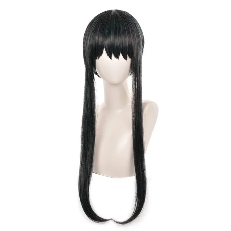 

Парик для косплея из аниме шпион Икс семья иджер фальсиатор женские черные смешанные зеленые термостойкие синтетические парики волосы + шапочка для парика