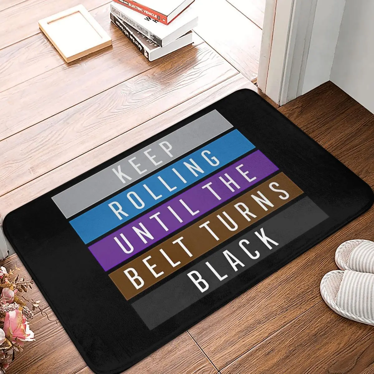 Jiu Jitsu BJJ Keep Rolling Light Нескользящий коврик для двери напольный подушка ковер кухни