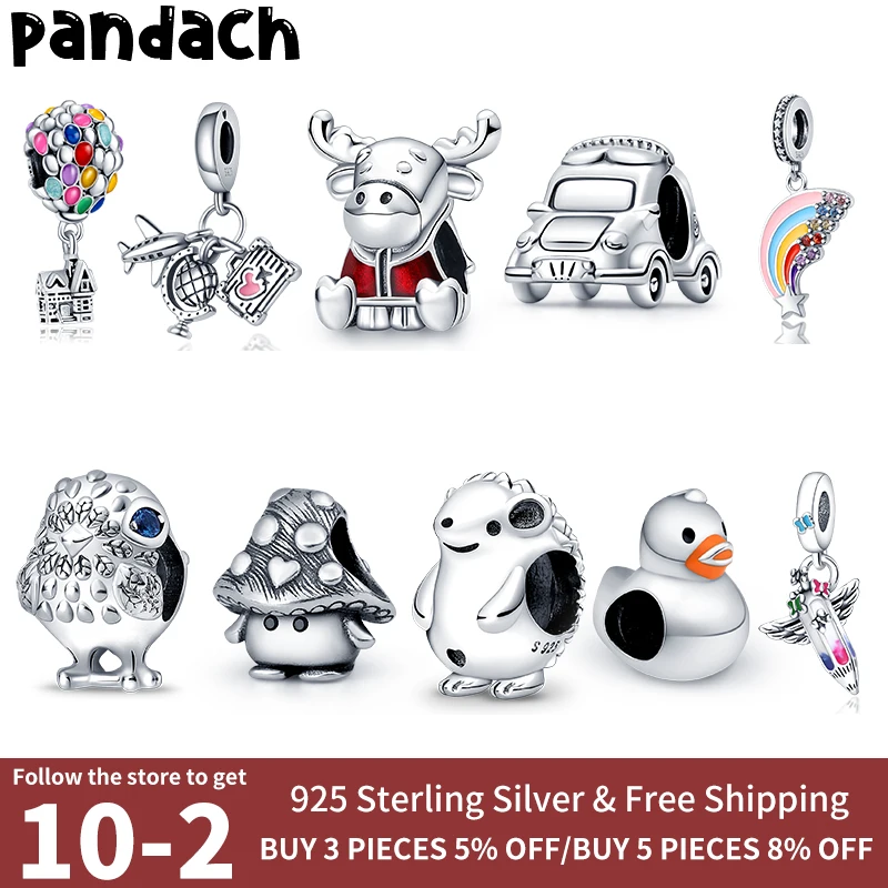 

Hot Sell Charms 925 Sterling Silver Hot Air Balloon Owl Pendant SuperHero Charms Fit For Pandora Bracelet DIY Jewlry Making