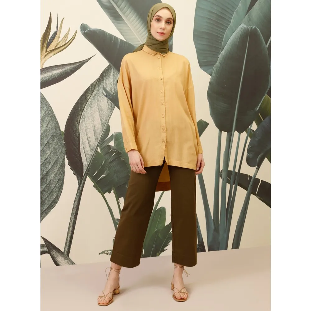 

Женские расклешенные брюки Dorlie из натуральной ткани