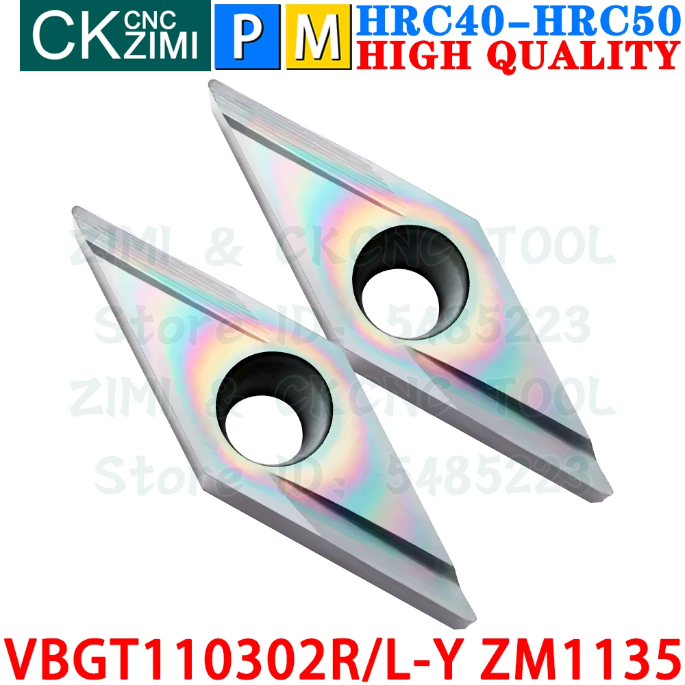 VBGT110302R-Y ZM1135 VBGT110302L-Y VBGT1103 VBGT 1103 Твердосплавные вставки Отделка внешняя