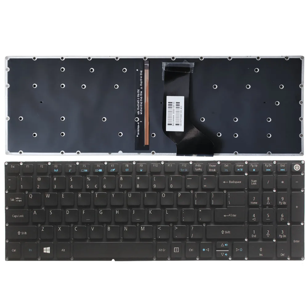 

Новая клавиатура для ноутбука US для ACER Aspire 5 A517 A517-51-5832 A515 A515-51 A515-51G US черная клавиатура с подсветкой