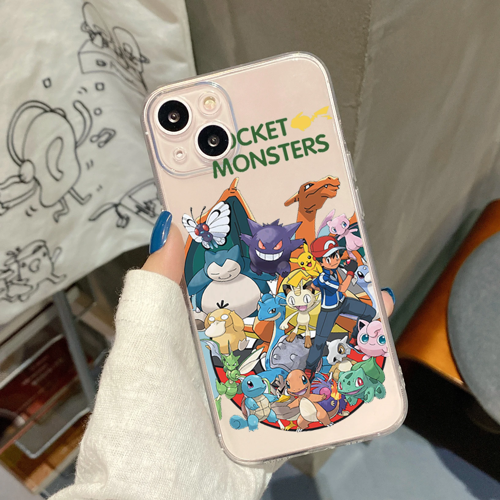 

Pokemon Pikachu Cartoon Phone Case For IPhone 11 13 Pro MAX 8 Plus 7 8 6 6S XS XR XS Max 12 Pro Game console Silicone Case Gift