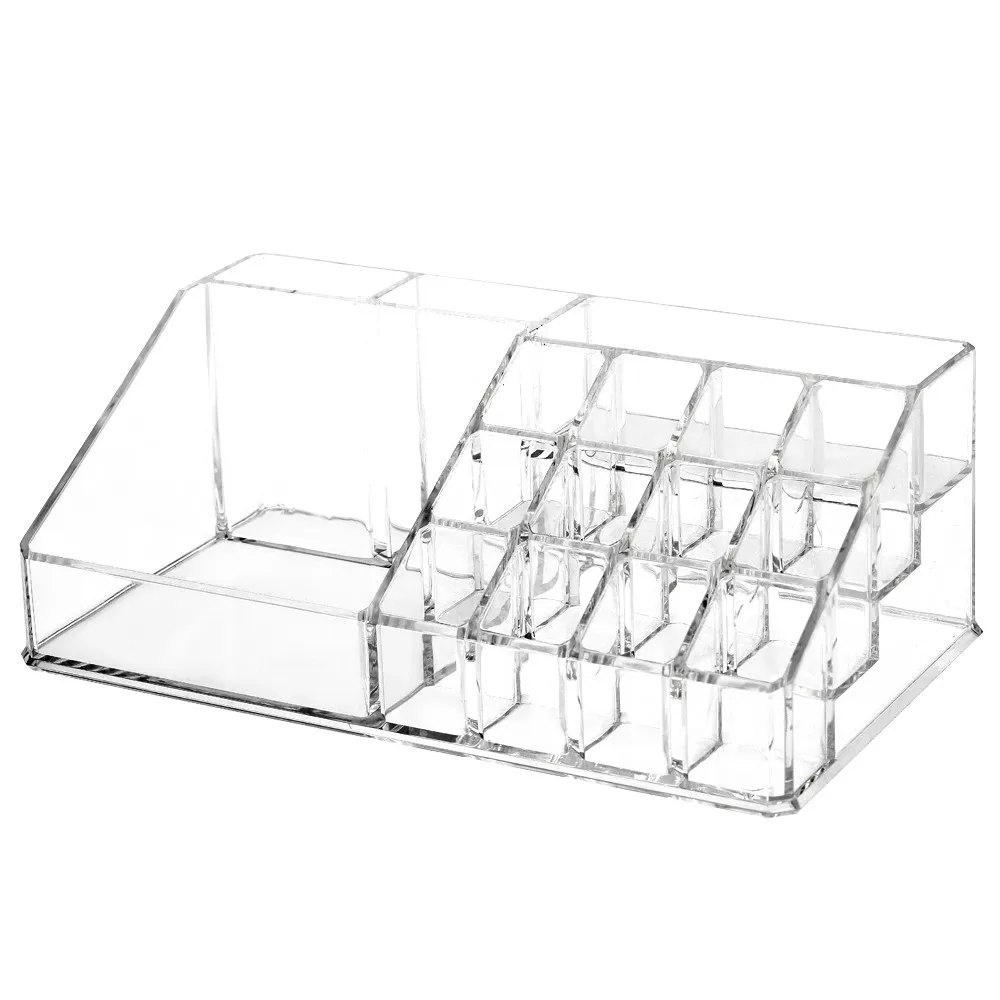 

Transparent lipstick candlestick box Transparent cosmetics storage rack Makeup organizer display box Lipstick storage box