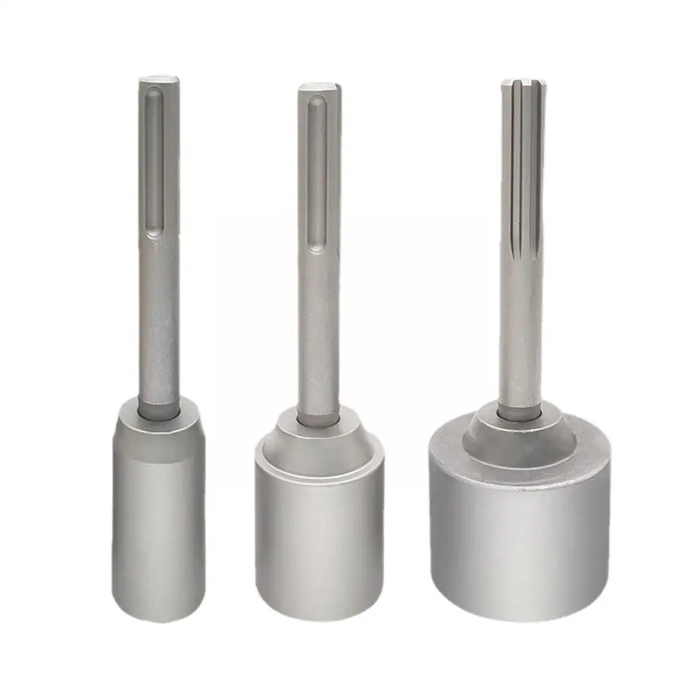 

Ground Rod Driver 30/45/65mm Heavy Duty Steel Drill Bits Compatibility Driver Wide Socket Attachment Bit Rod Wear Resistant P4N0