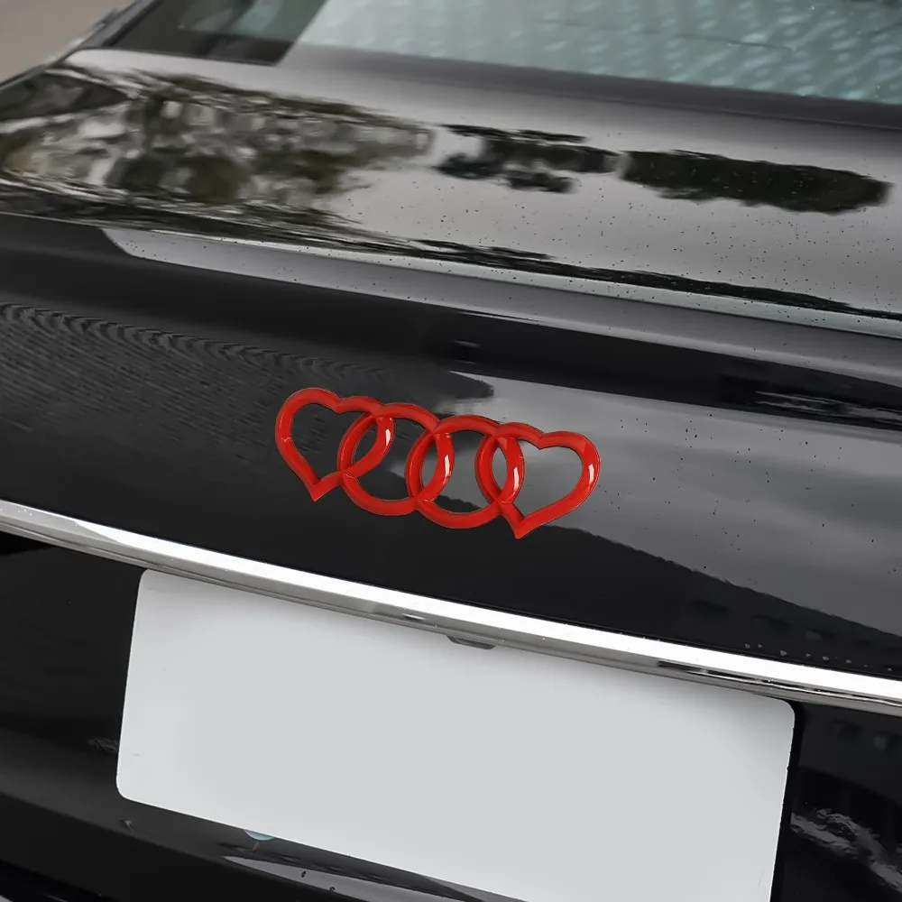 2024 автомобильная наклейка с логотипом в виде сердца любви задняя этикетка