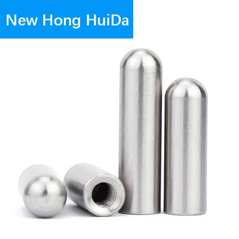 

M3 M4 M5 M6 Cylindrical Pin Inner Thread Screw Nut Dowel 304 Stainless Steel Single Round Head Positioning Pin Hardware Fastener