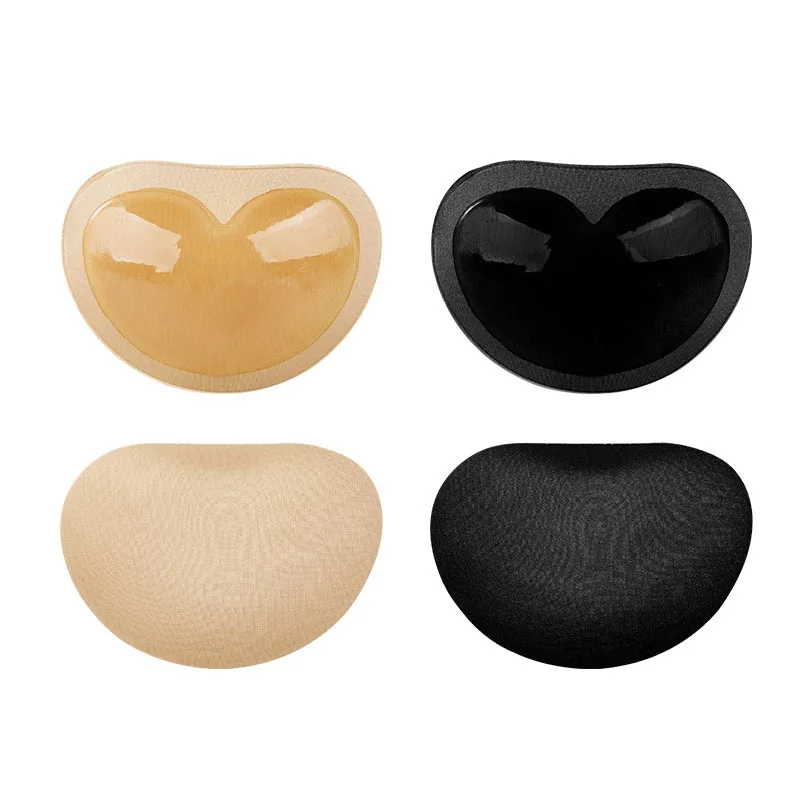 

Invisible Heart Padding Magic Bra Insert Pads Push Up Silicone Self Adhesive Breast Enhancer Women Intimates Breast Lift Nipple