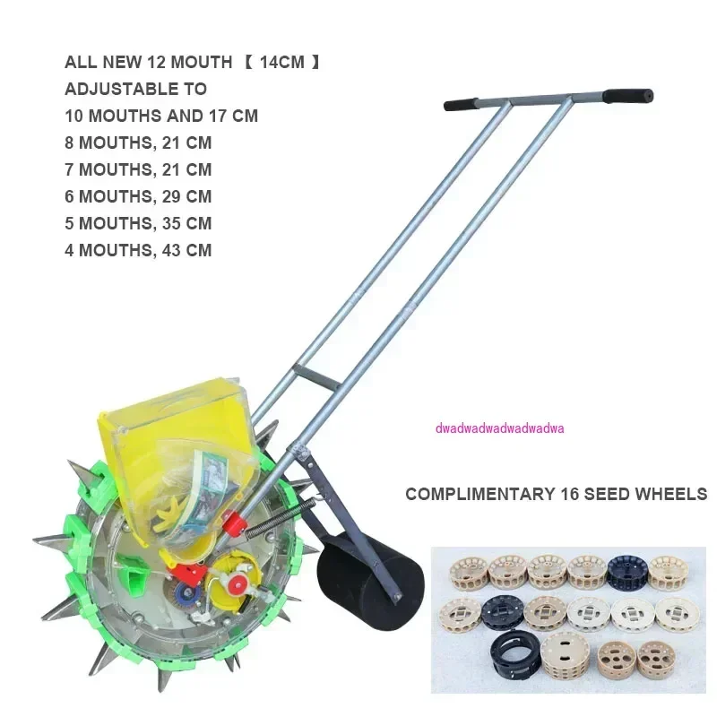 Soybean Peanut and Corn Roller Rotary Seeder Precision Planter Hand-propelled Machine Plant Seed Disseminatos Cotton