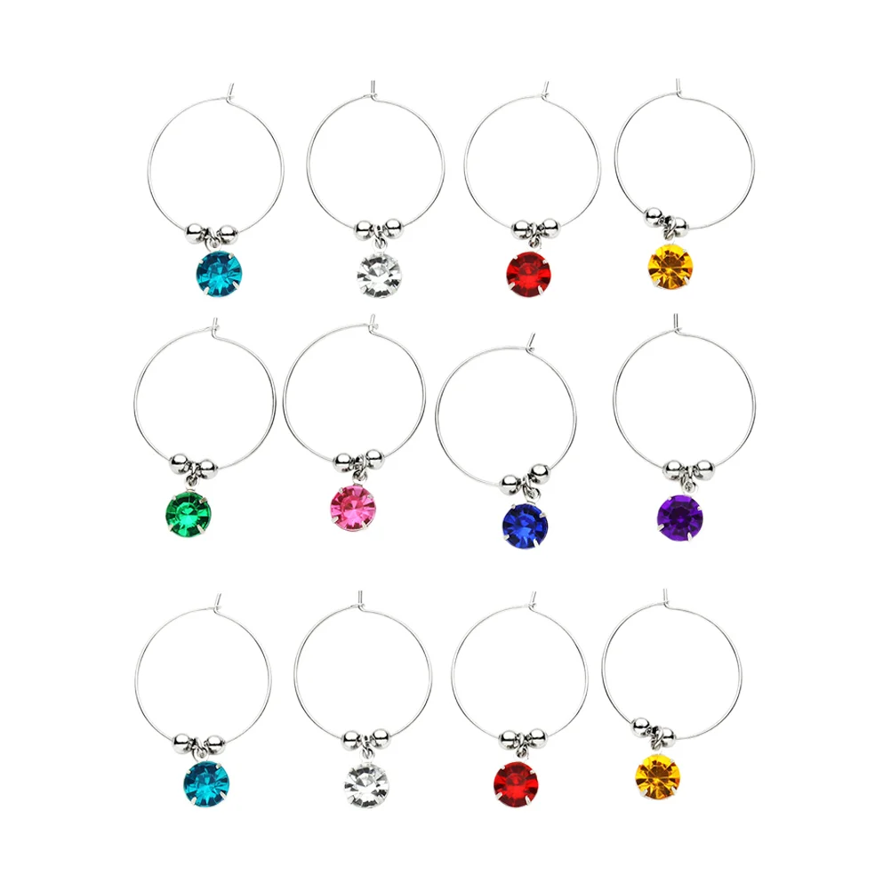 

16pcs Christmas Markers Cocktails Tag Christmas Charms Champagnes Charms