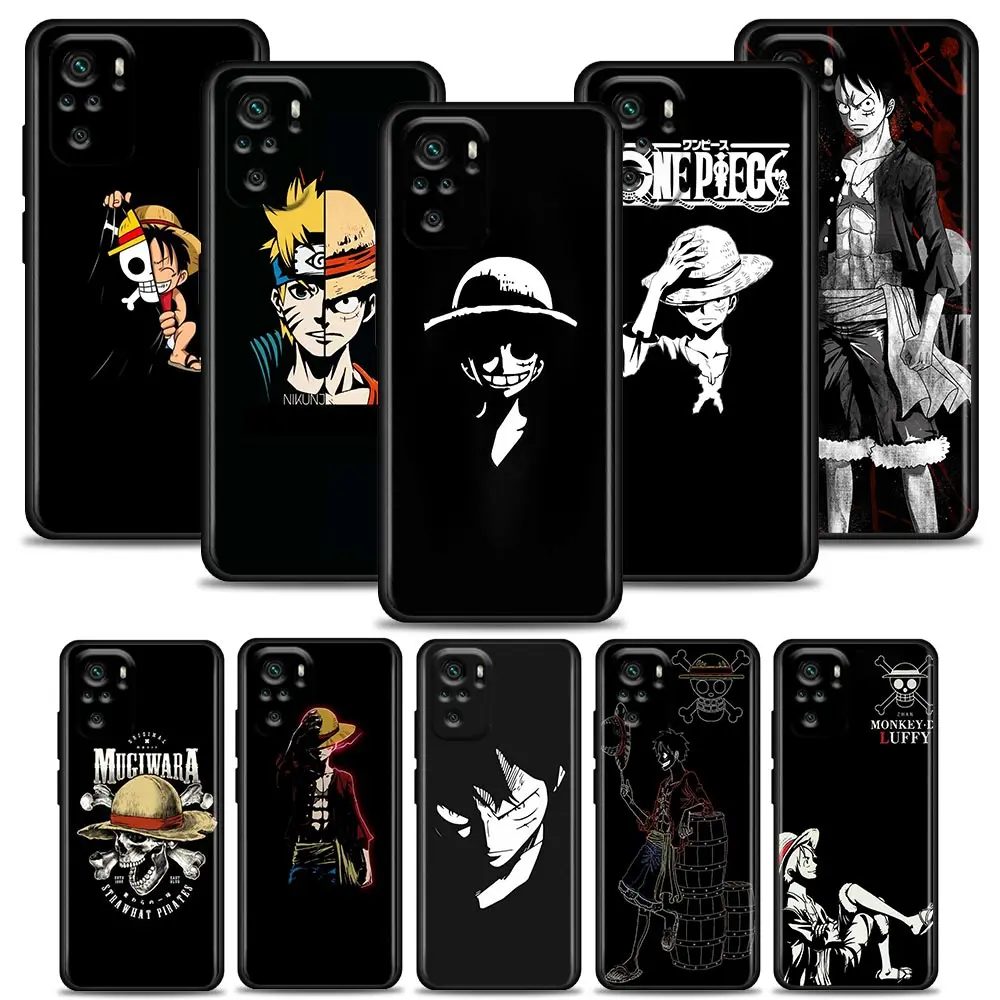 

Monkey D. Luffy One Piece Phone Case for Redmi 6 6A 7 7A 8 8A 9 9A 9C 9T 10 10C K40 K40S K50 Pro Plus TPU Case BANDAI