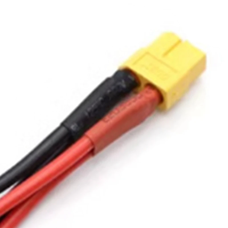 XT60 Parallel Battery Connector 1 Female To 2 Male Cable Dual Extension Y Splitter 14AWG Silicone Wire For RC Durable