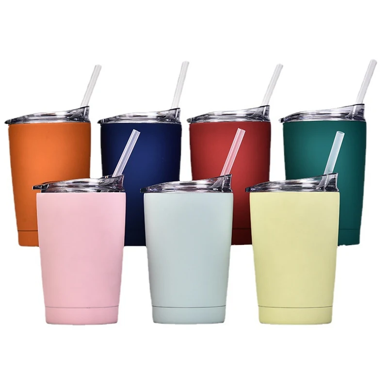 

12oz Stainless Steel Coffee Tumbler Custom Travel Insulated Water Cup Girls Trip Gift Coffee Mug with Straw and Seal Lid