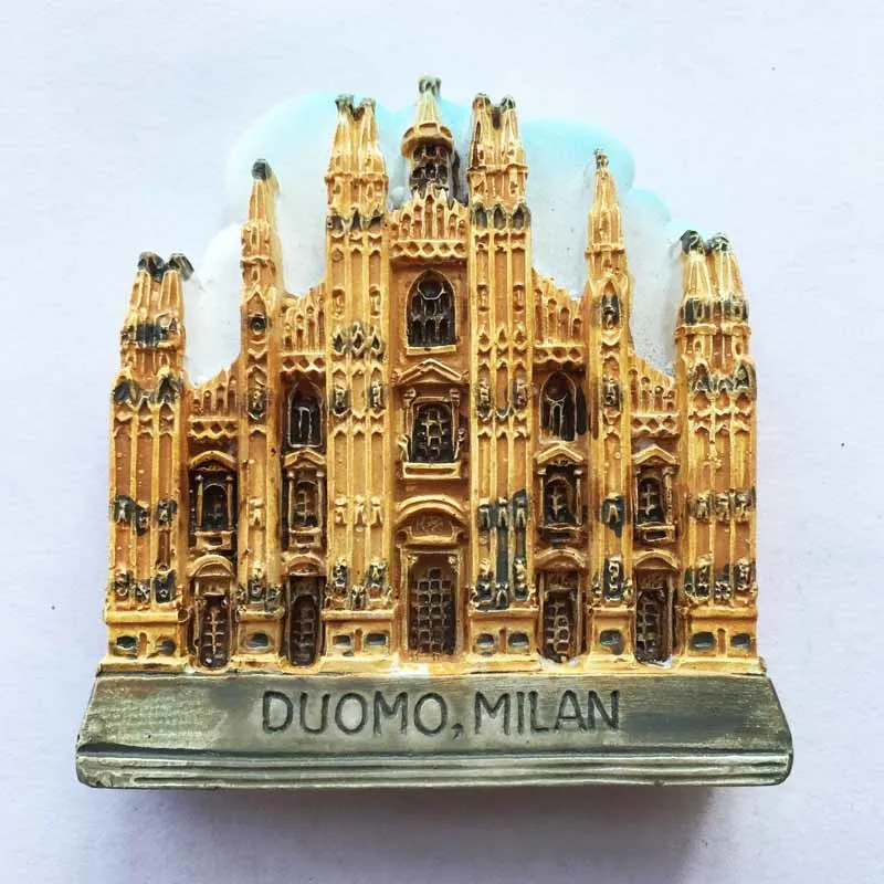 

BABELEMI 3D Italy Milan Fridge Magnet Souvenir Duomo Milano Resin Refrigerator Magnetic Sticker Kitchen Decoration Accessories
