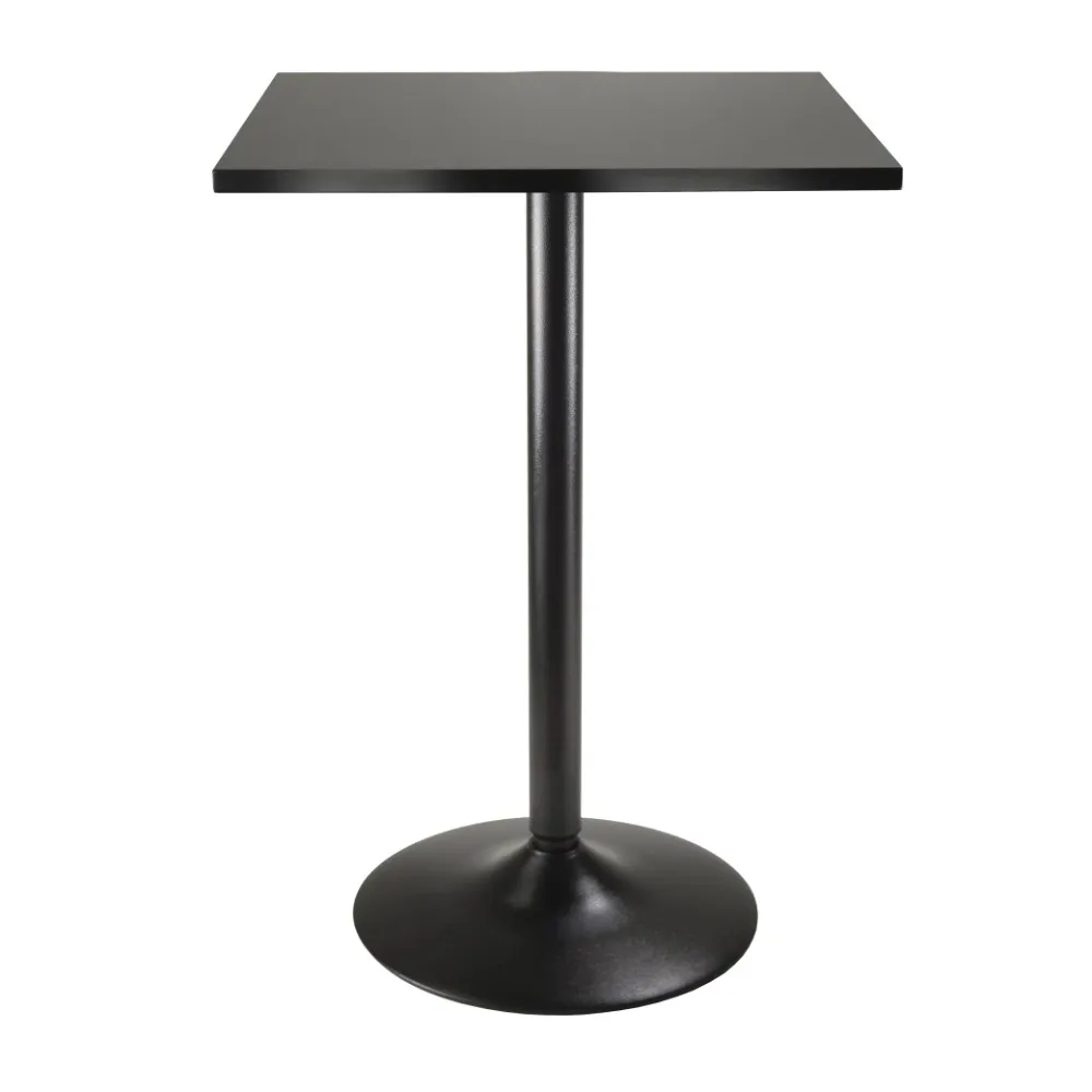 

Wood Obsidian Square Dining Table, Black Finish