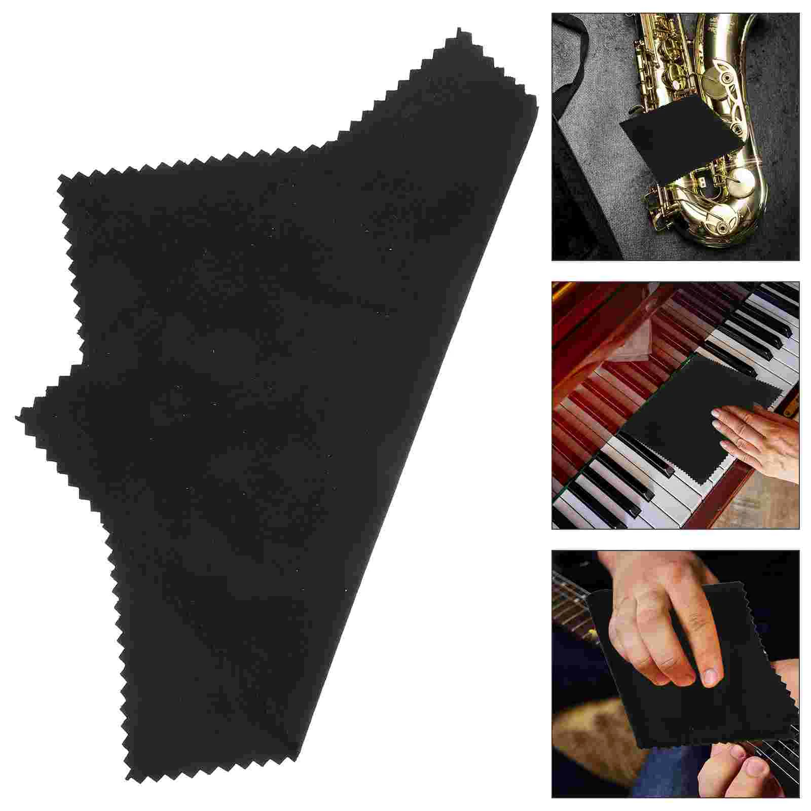 

10 Pcs Musical Instrument Care Cloth Cleaning Guitar Supple Wipe Glass Wipes Violin Microfiber Glasses Instruments Supply