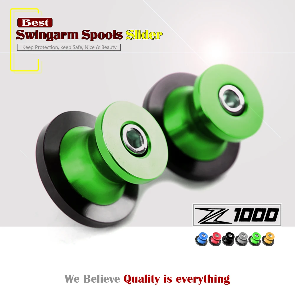 

Z1000 Motorcycle Swingarm Spools Rear Stand Screws Sliders CNC Aluminum Accessories for Kawasaki Z1000 2003- 2010 2011 2012 2013
