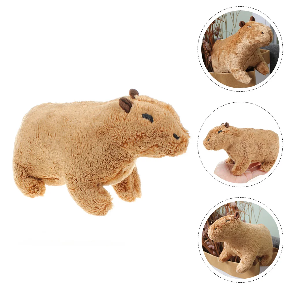 

Toy Stuffed Plush Capybara Animal Toyscartoon Children Kids Cute Figure Wild Figurine Adorablecrawling Simulation Soft Super