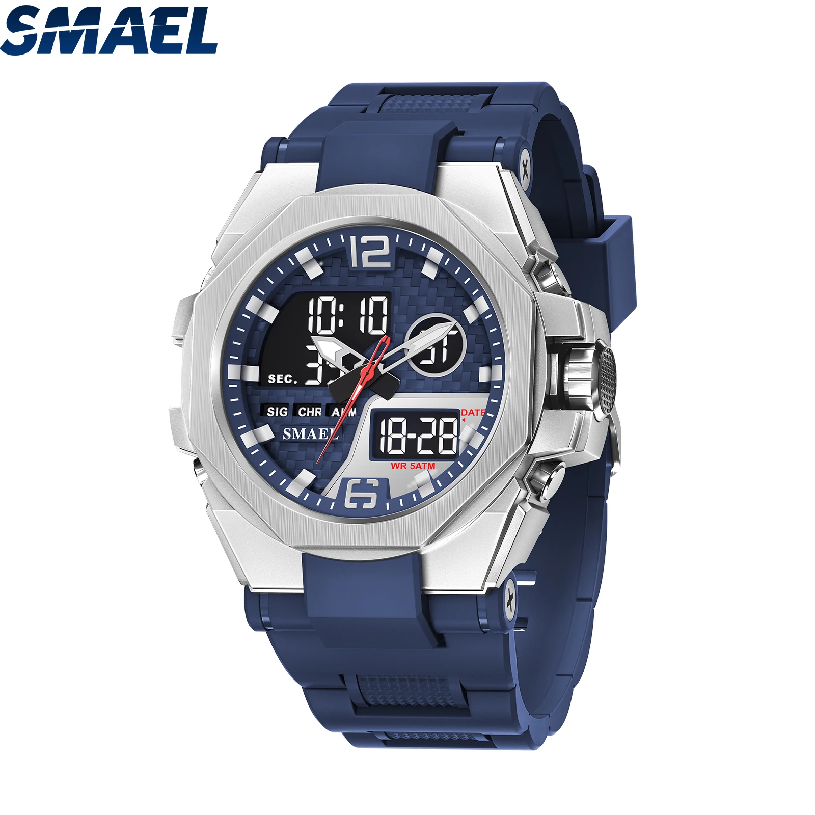 Мужские водонепроницаемые часы с датой и индикацией времени