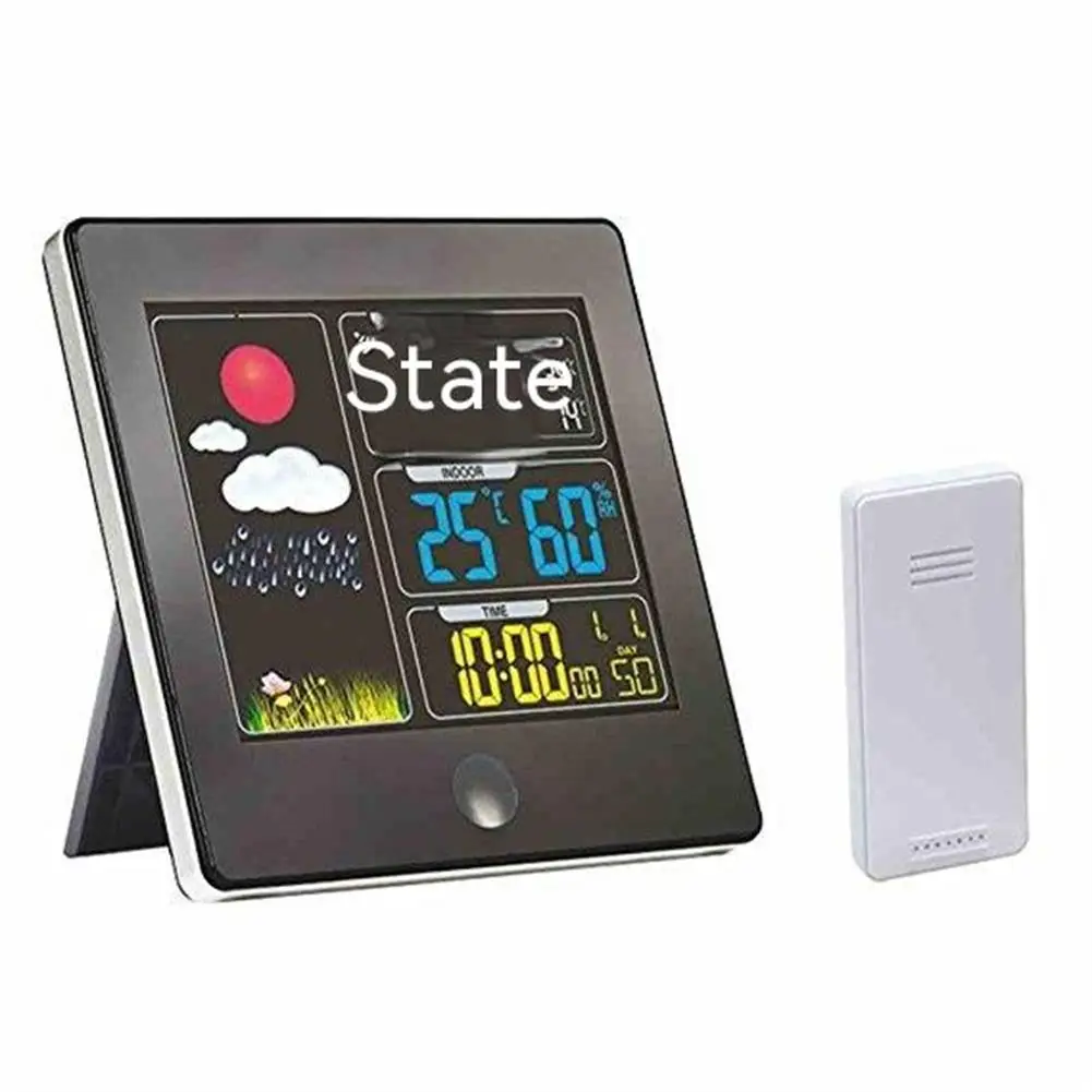 

Lcd Digital Weather Station Clock Multi-function Temperature Humidity Meter Alarm Clock With Snooze Function Dropship