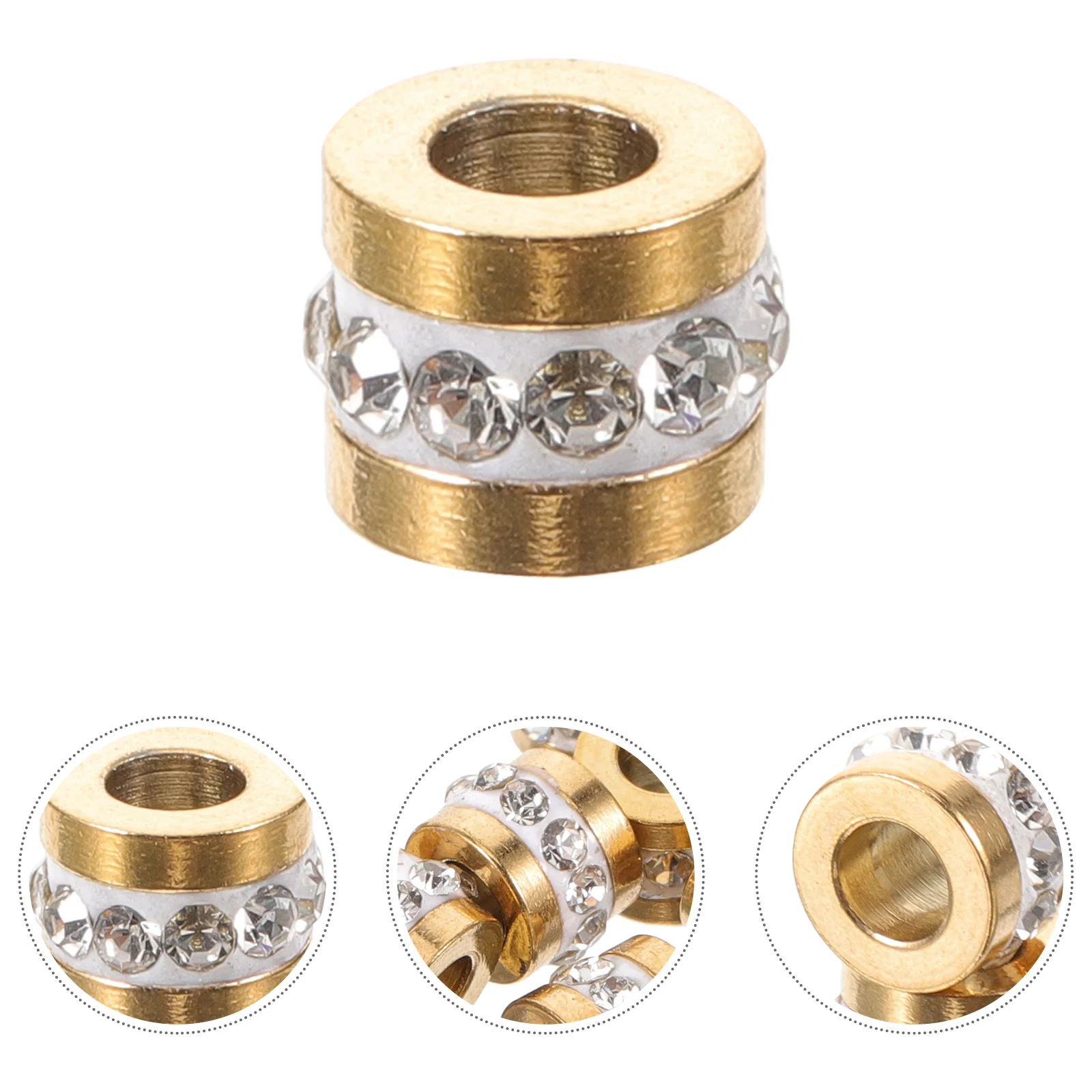 10 шт. маленькие бусины-разделители DIY ювелирные бусины шикарные изготовление