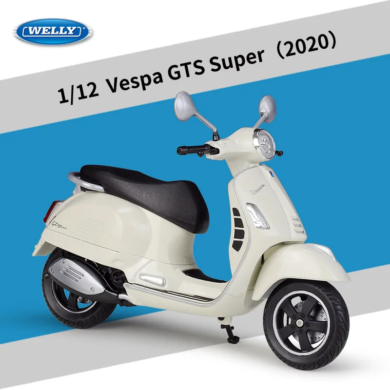 Супер литая мотоцикл Welly 1:12 2020 Vespa GTS |