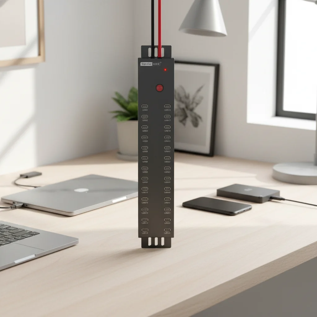 Фото USB-хаб на 30 портов с LED-индикаторами и поддержкой синхронизации для iPad, iPhone, устройств Android №1