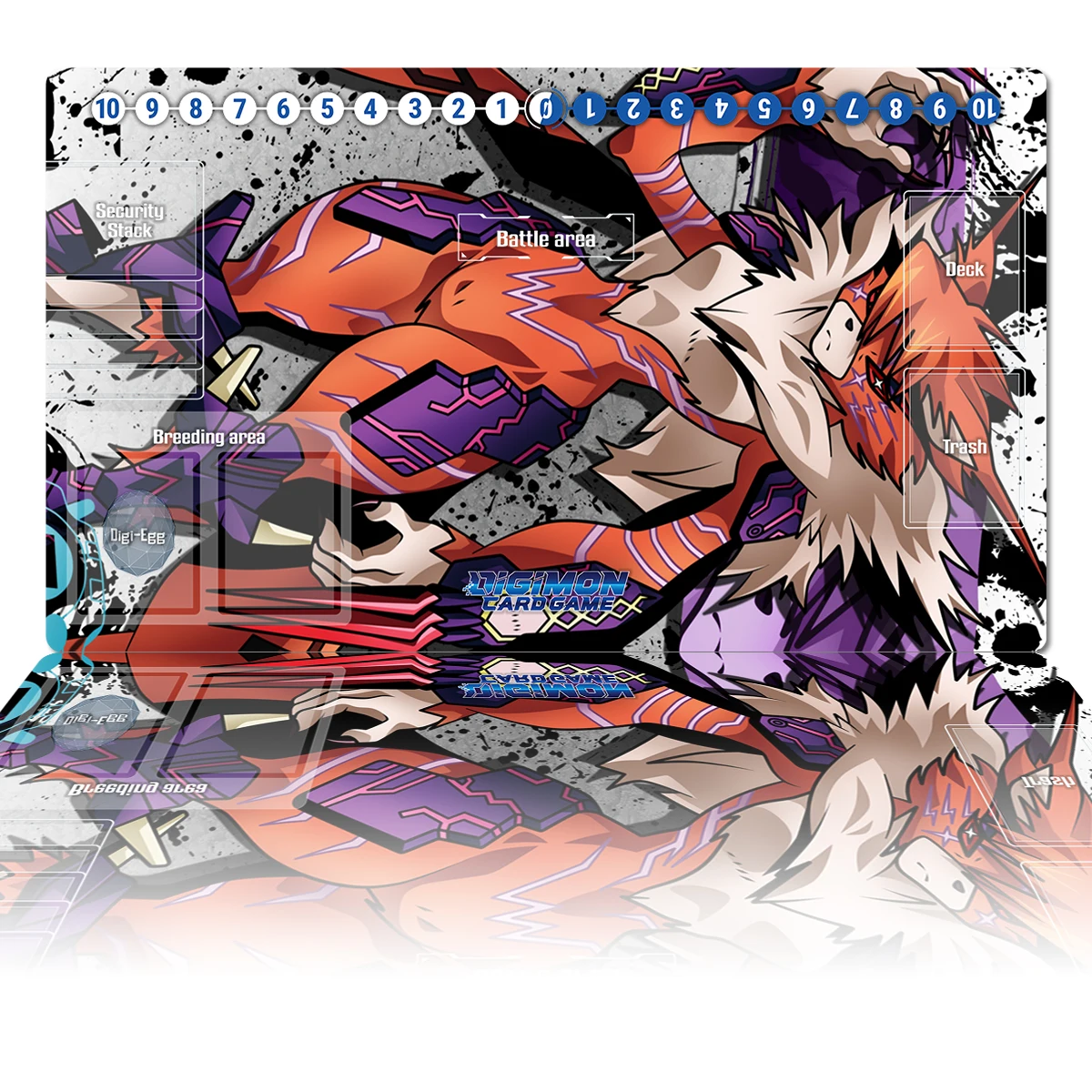 

Digimon Playmat Meicrackmon DTCG CCG Board Game Trading Card Game Mat Custom Anime Mouse Pad Desk Mat Gaming Accessories & Bag