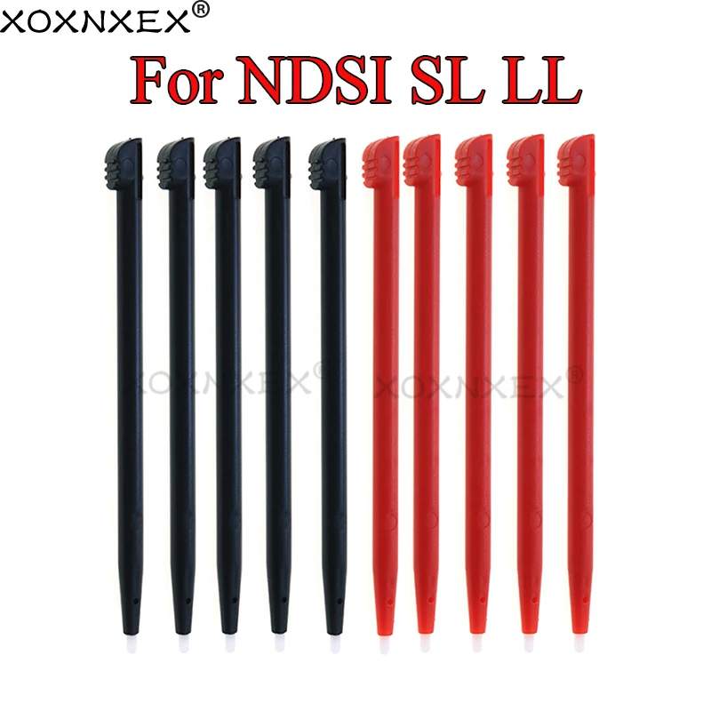 

XOXNXEX 10pcs For Nintendo DSI NDSI XL Stylus Touch Pen This For NDSI XL Just Longer Than Normal DS black red