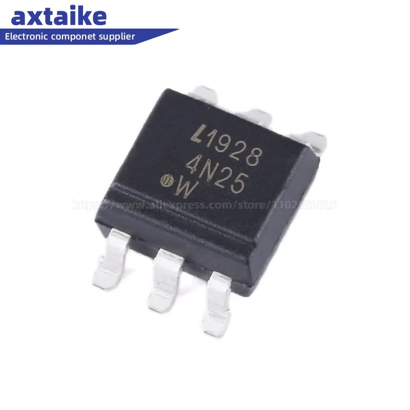 

10pcs 4N25 4N25S-TA1 SMD-6 Transistor Output Optocouplers Brand New Authentic