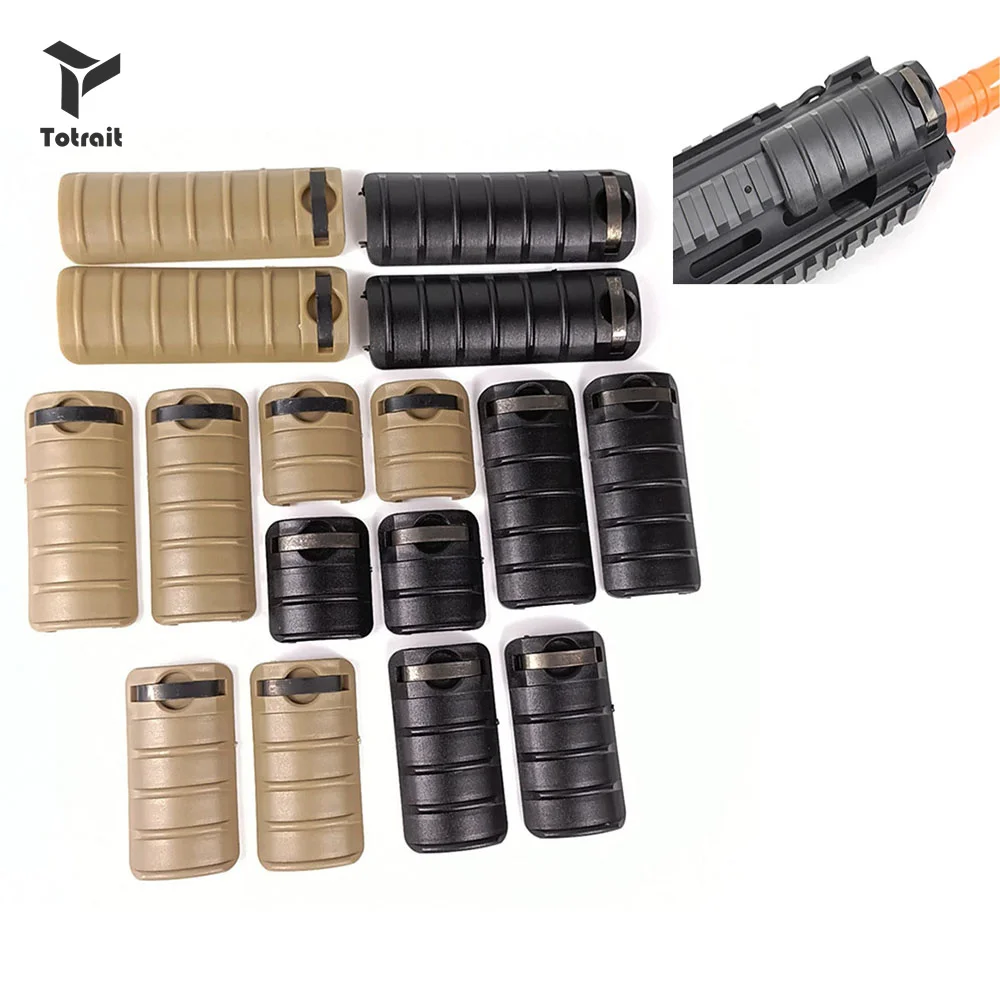 

New TOtrait High Quality 8 pcs/set Tactical KAC Handguard Rail Cover for20mm Picatinny Rail Hunting Gun Accessories