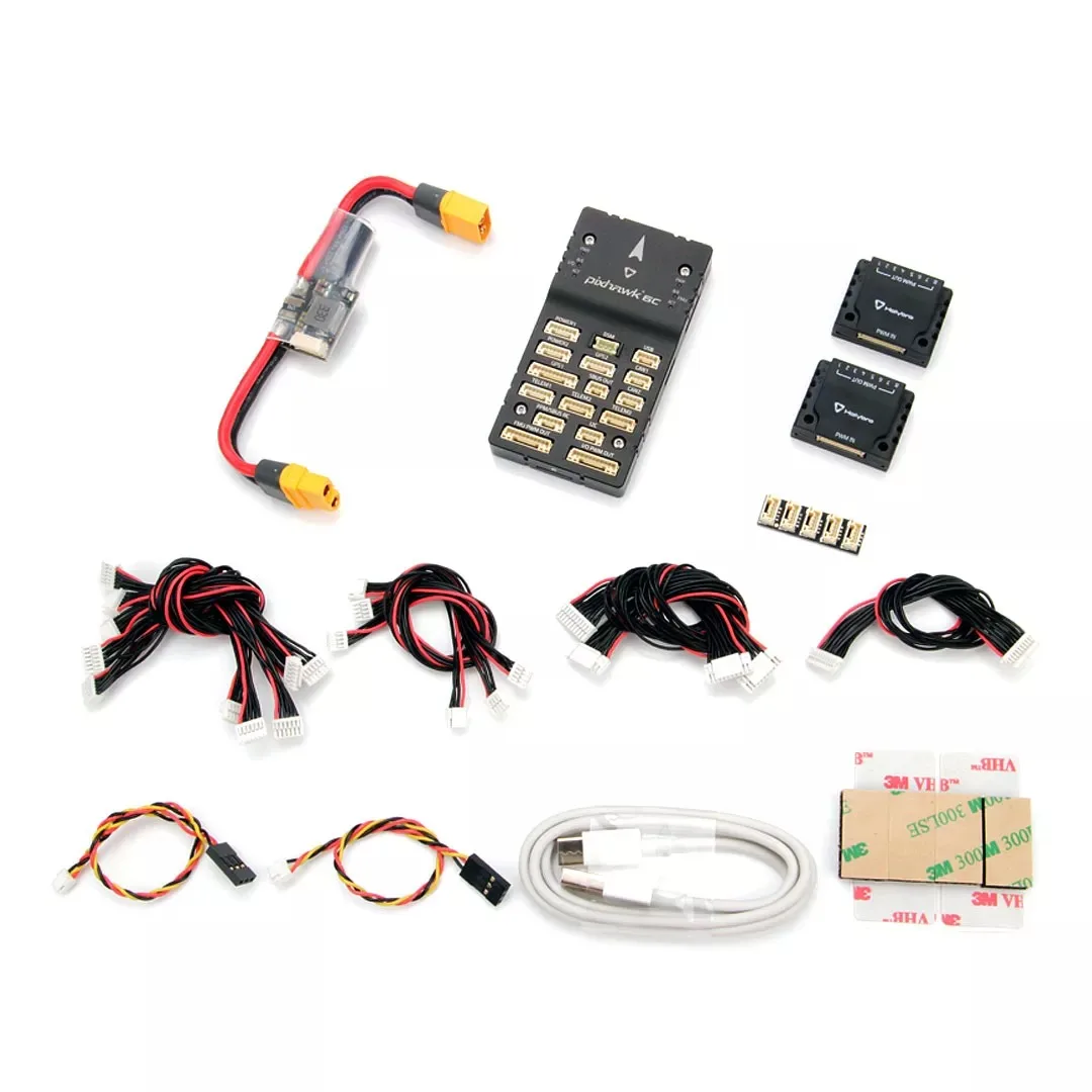 Контроллер полета Holybro Pixhawk 6C Autopilot H743 (алюминиевый чехол) PM02 / PM07 силовой модуль M8N