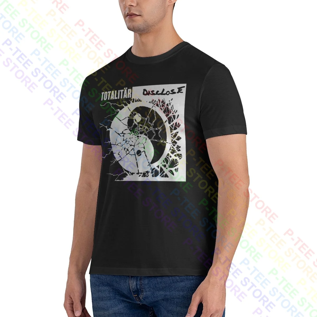 Тоталитар раскрыть раздельную футболку футболка Vtg Ретро Сращивание лучший