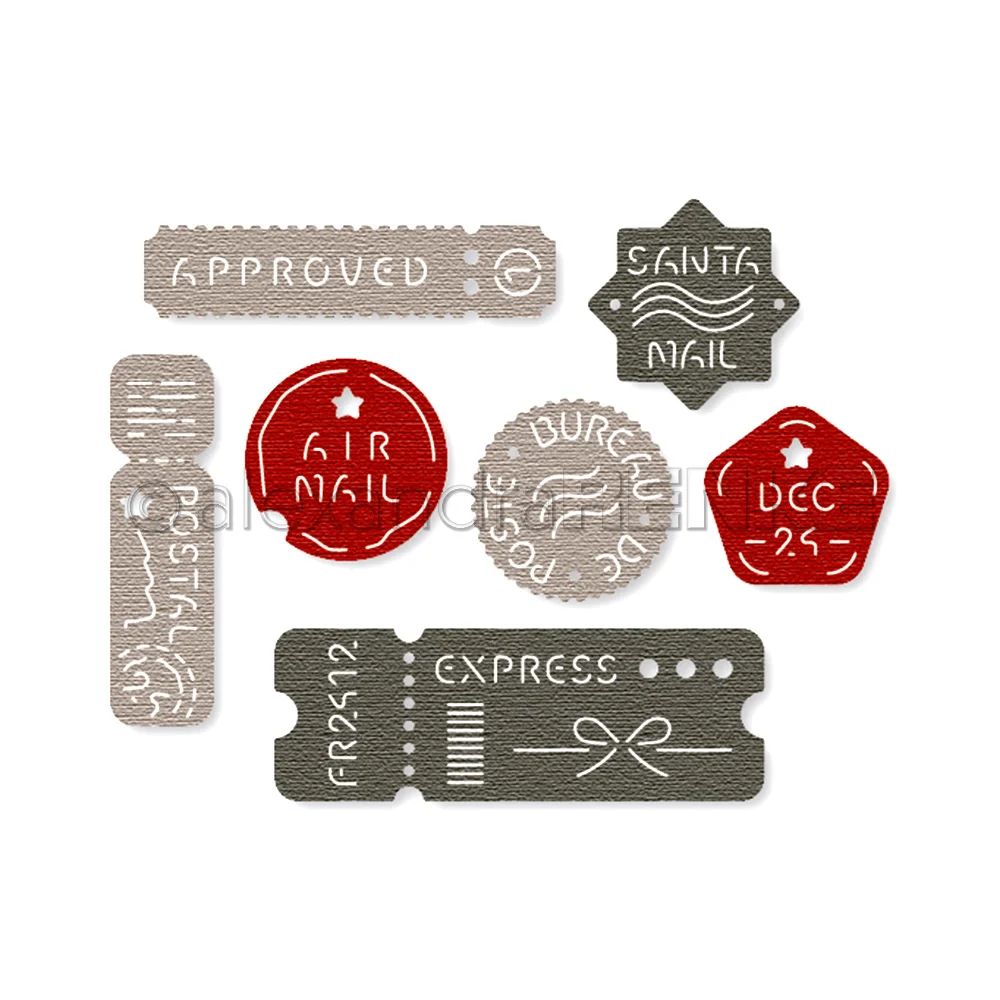 

Tickets Santa Metal Craft Dies Cutting For Decorating Scrapbook Diy Paper Card Album Mould Embossing Craft 2023 New Arrivals