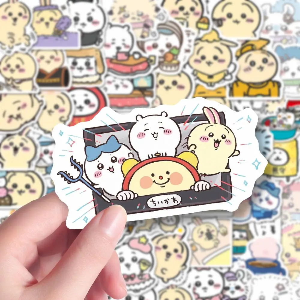 10/62/124 шт. милые наклейки Chiikawa мультяшный скрапбукинг чехол для телефона наклейка