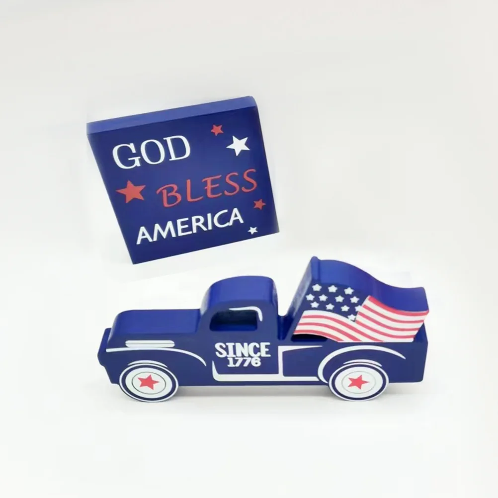 

3 шт. патриотические типы рандомный патриотический день памяти деревянные знаки День Независимости кулон