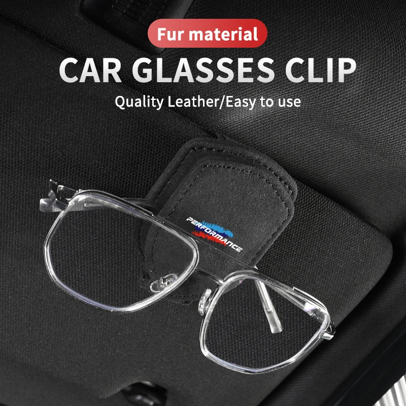 Замшевый автомобильный солнцезащитный козырек зажим для очков вешалка