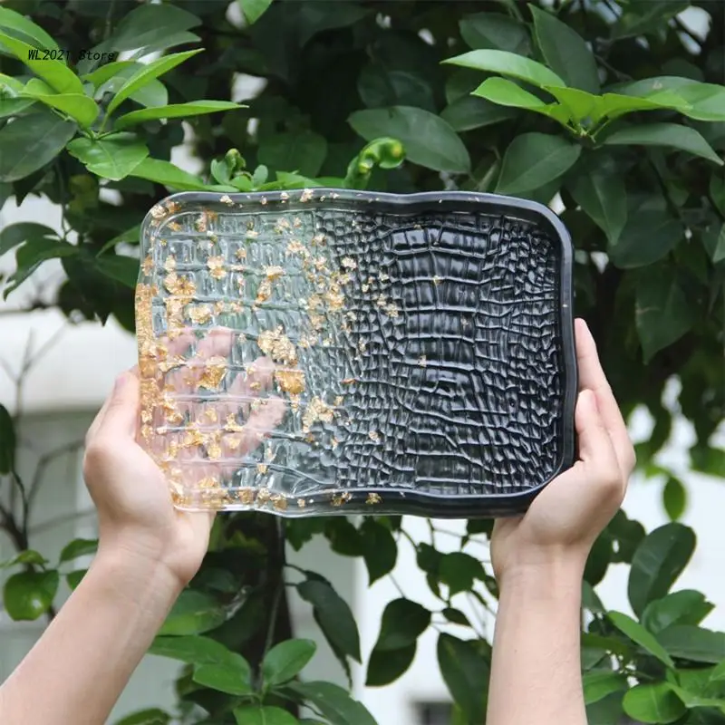 

Лоток для хранения под змеиную кожу, подставка под горку, форма, литые формы из смолы для изготовления искусственного агата, ломтиков, чашек,...