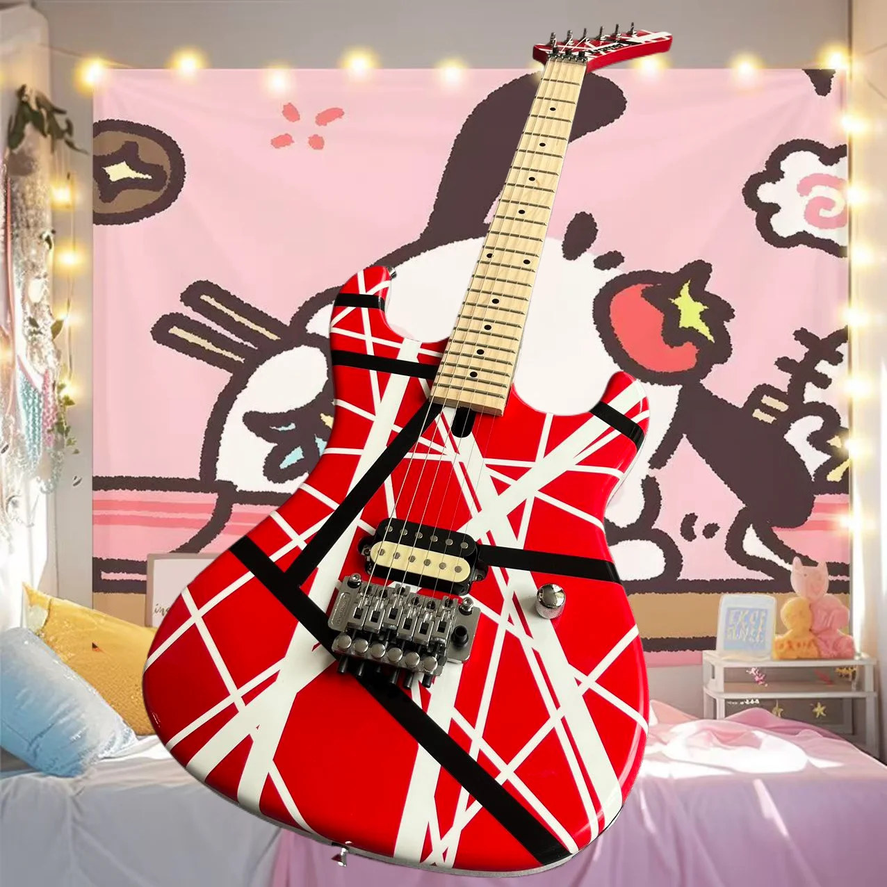 Электрическая гитара Заводская индивидуальная изготовлена из древесины клена и