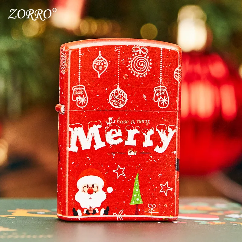 

ZORRO Zorro kerosene lighter grinding wheel creative personality Christmas paint lighter for boyfriend gift smoking accessories