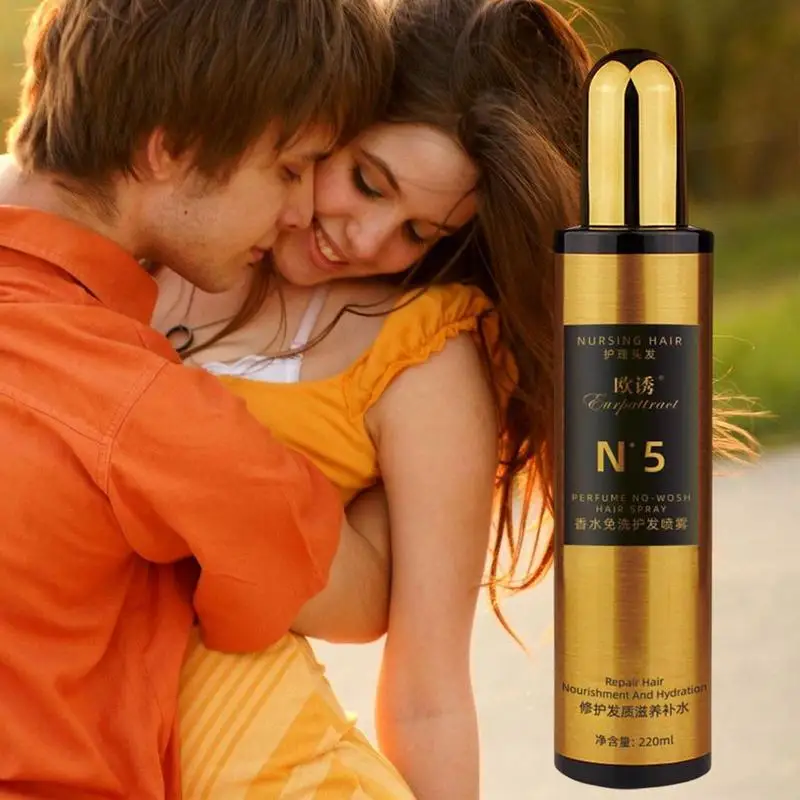 

Hair Mist Perfume | Pheromone Hair Spray For Women | 220ml Hair Spray Perfume Repair Dry And Frizzy Long-lasting Fresh Fragrance