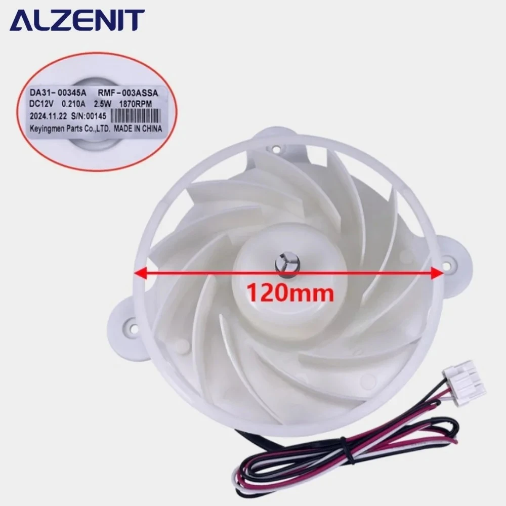 

Новый охлаждающий вентилятор для холодильника Samsung RMF-003ASSA DC12V, радиатор холодильника DA31-00345A, детали морозильной камеры