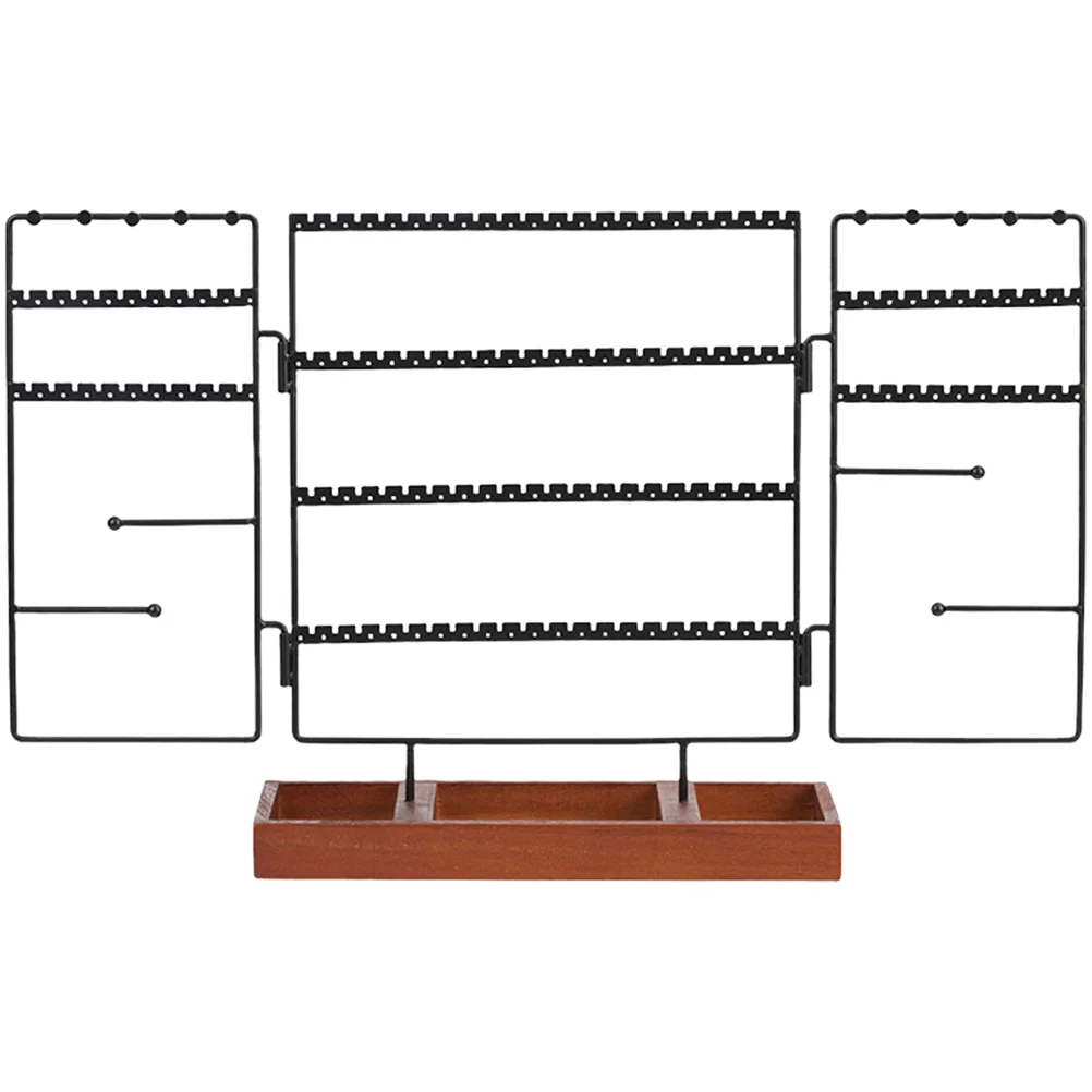

Ring Storage Organizer Jewelry Display Rack Earrings Stand Necklace Holder Desktop Shelves
