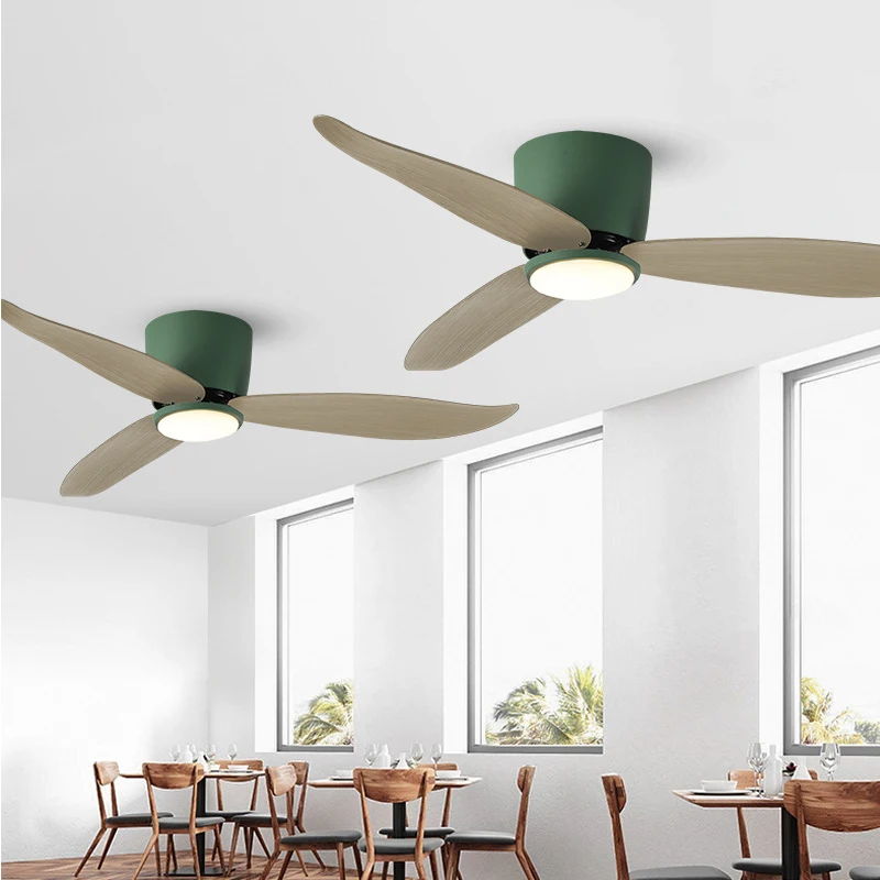 

Потолочный вентилятор, 48 дюймов, низкий Напольный Деревянный светодиодный потолочный вентилятор постоянного тока с лампой и дистанционным управлением, современные комнатные белые потолочные вентиляторы из массива дерева с lmap