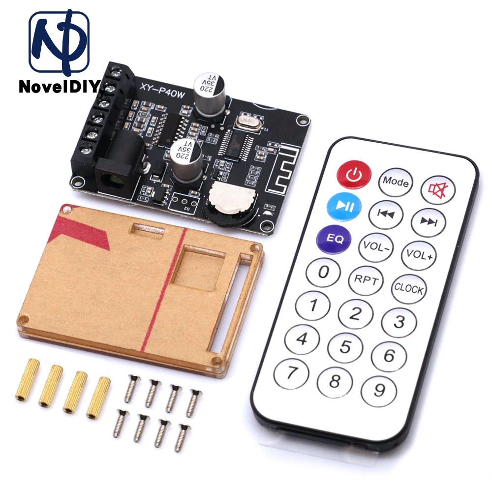 Плата стереоусилителя мощности Bluetooth 5 0 40 Вт x2 Bluetooth-приемник 12/24 В постоянного